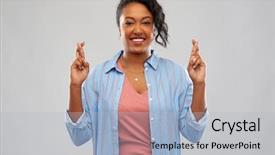  Presentation with african people - Amazing slide deck having gods protection - people gesture and portrait concept backdrop and a light gray colored foreground