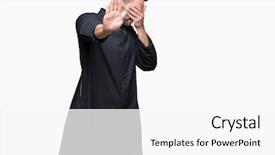  Presentation with christian - Slides featuring gesture with sad and fear background and a white colored foreground