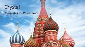  Presentation with head - Audience pleasing presentation consisting of god s temple - domes of the famous head backdrop and a light blue colored foreground