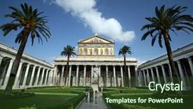  Presentation with god - Slides consisting of god s temple - s paulo cathedral background and a tawny brown colored foreground