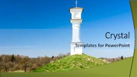  Presentation with torture - Cool new slide deck with god's torture near dirna czech republic backdrop and a light blue colored foreground