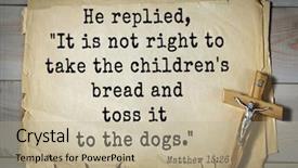  Presentation with bible verses - Slide set consisting of god s wisdom - bible verses from matthew he background and a mint green colored foreground