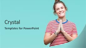  Presentation with curly hair - Colorful PPT layouts enhanced with god we trust - beautiful brunette curly hair young backdrop and a arctic colored foreground