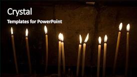  Presentation with church christian - PPT layouts consisting of god we trust - close-up shot of candles background and a black colored foreground