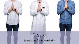  Presentation with trust god - Audience pleasing PPT theme consisting of god we trust - collage of handsome young professional backdrop and a  colored foreground