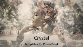  Presentation with fairy - Amazing presentation design having goddess - fantasy beautiful young woman backdrop and a mint green colored foreground