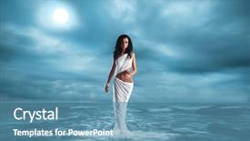  Presentation with fashion - Slide set featuring goddess - fashion shoot of aphrodite styled background and a teal colored foreground