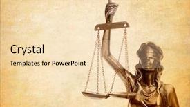  Presentation with justice goddess - Presentation theme consisting of goddess - statue of justice on old background and a lemonade colored foreground