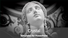  Presentation with marble - Slide deck featuring goddess - white marble head of young background and a gray colored foreground