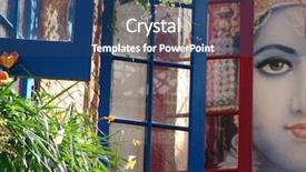  Presentation with hindu - Presentation theme having hindu goddess behind windows background and a ocean colored foreground