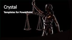  Presentation with justice goddess - PPT layouts enhanced with godess law - side view picture of goddess background and a black colored foreground