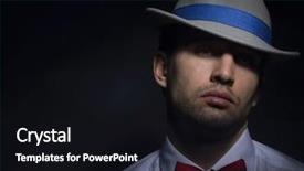  Presentation with black man fashion - Slide deck with godfather - handsome young fashion man background and a wine colored foreground