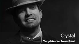  Presentation with black man fashion - Slide deck enhanced with godfather - handsome young fashion man background and a dark gray colored foreground