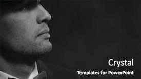  Presentation with black man fashion - Slide set consisting of godfather - handsome young fashion man background and a dark gray colored foreground