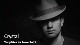  Presentation with handsome - Beautiful slide deck featuring godfather - handsome young fashion man backdrop and a black colored foreground