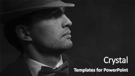  Presentation with fashion - Slide set featuring godfather - handsome young fashion man background and a dark gray colored foreground