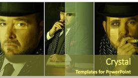  Presentation with stylized - Theme featuring godfather - stylized comp of heavy mafia background and a tawny brown colored foreground