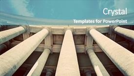  Presentation with sky blue - Audience pleasing PPT layouts consisting of rome gods - st peter's basilica colonnades columns backdrop and a teal colored foreground