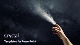  Presentation with interaction - PPT theme enhanced with gods hands - partnership and interaction background and a wine colored foreground