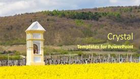  Presentation with torture - Audience pleasing presentation theme consisting of gods-torture-near-retz-austria backdrop and a tawny brown colored foreground