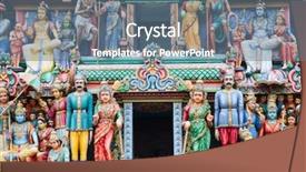  Presentation with hindu - Amazing PPT theme having godunique - fragment of decorations backdrop and a ocean colored foreground