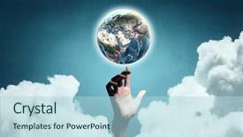  Presentation with media - Theme having godunique - when creating something unique mixed background and a light blue colored foreground