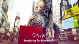  Presentation with taxi cabs new york city - Slide deck enhanced with goes shopping in new york background and a violet colored foreground