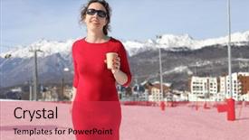  Presentation with red - PPT layouts having goes with glass of tea background and a  colored foreground