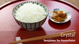  Presentation with rice - Cool new theme with gohan-cooked-white-rice backdrop and a tawny brown colored foreground