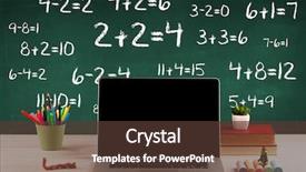  Presentation with back school - Slide deck featuring going back to school concept background and a tawny brown colored foreground