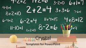  Presentation with school board - Slide set featuring going back to school concept background and a lemonade colored foreground