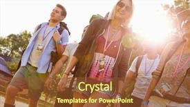  Presentation with festival music - Amazing slide set having going camping at music festival backdrop and a tawny brown colored foreground