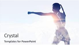  Presentation with title - Amazing slide set having going to get the title backdrop and a pink colored foreground