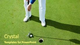  Presentation with going green - Presentation enhanced with going to hit golf background and a tawny brown colored foreground