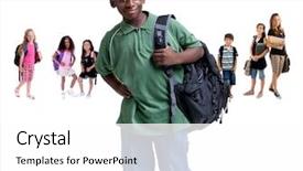  Presentation with future education - Amazing presentation having going to school is your backdrop and a white colored foreground