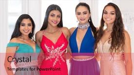  Presentation with indian dance - Colorful presentation design enhanced with going to their prom dance backdrop and a red colored foreground