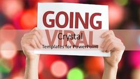  Presentation with viral - Slide deck consisting of going viral card with colorful background and a coral colored foreground