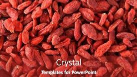  Presentation with goji - Cool new presentation design with goji berries as background backdrop and a crimson colored foreground