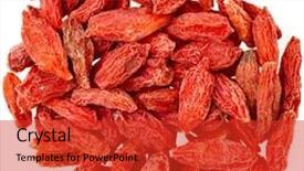  Presentation with beverage tea - Amazing presentation having goji berries the addition to the tea beverage surface top view isolated on white background backdrop and a red colored foreground