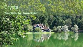  Presentation with turkey - Theme featuring golcuk national park - bolu turkey background and a tawny brown colored foreground