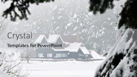  Presentation with park - Slides having golcuk-national-park-bolu-turkey background and a light gray colored foreground