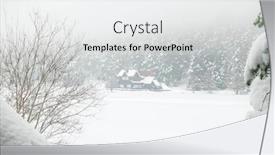  Presentation with winter - Cool new slide deck with golcuk-national-park-in-winter backdrop and a white colored foreground