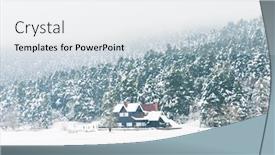  Presentation with winter - Amazing slide set having golcuk-national-park-in-winter backdrop and a white colored foreground