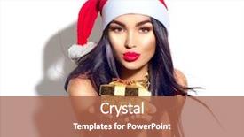  Presentation with sexy girl - Slides consisting of gold - beauty christmas fashion model girl background and a red colored foreground