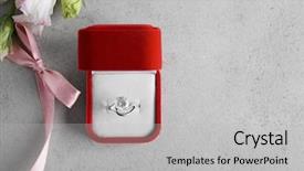  Presentation with luxury gold - PPT layouts consisting of gold - box with luxury engagement ring background and a light gray colored foreground