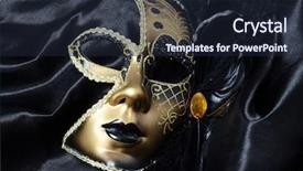  Presentation with gold black - Amazing presentation having gold a carnival mask backdrop and a wine colored foreground