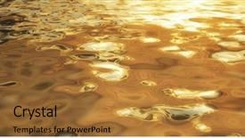  Presentation with gold design - Slides featuring gold abstract - abstraction liquid metal element background and a red colored foreground