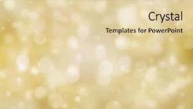  Presentation with christmas lights - PPT theme featuring gold abstract - christmas lights background and a lemonade colored foreground