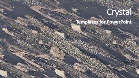  Presentation with black gold - Slide deck having gold and black nikel ore background and a dark gray colored foreground