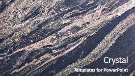  Presentation with black gold - Slide set featuring gold and black nikel ore background and a tawny brown colored foreground